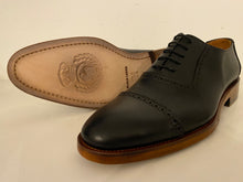 Lade das Bild in den Galerie-Viewer, Oxford Modell Leder Schuhe Elegant in schwarz

