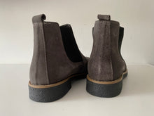 Lade das Bild in den Galerie-Viewer, Damen Stiefel wild Leder Chelsea Boots Stiefeletten grau Größe 37
