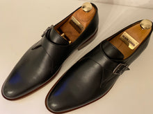 Lade das Bild in den Galerie-Viewer, Business Schuhe mit Schnalle komplett aus Leder in Schwarz Elegant

